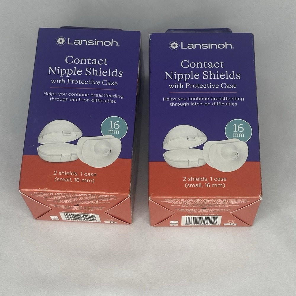 Lansinoh Contact Nipple Shields with Protective Case- 2 pack!